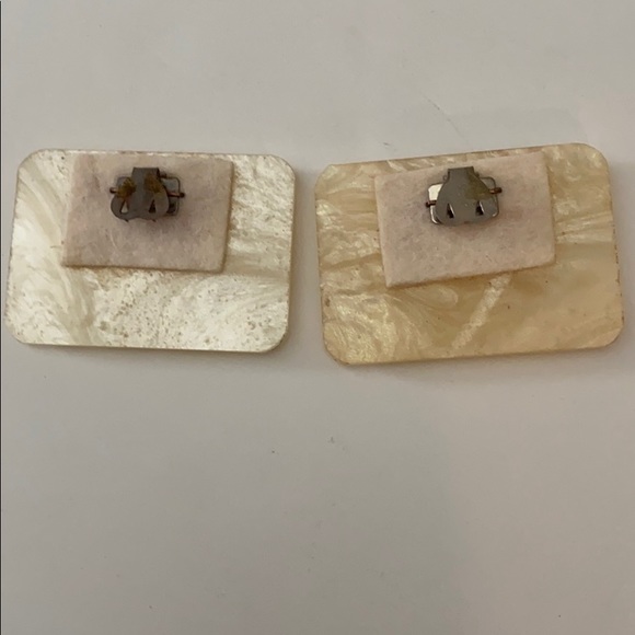 Vintage mother of Pearl shoe clips - Picture 4 of 4